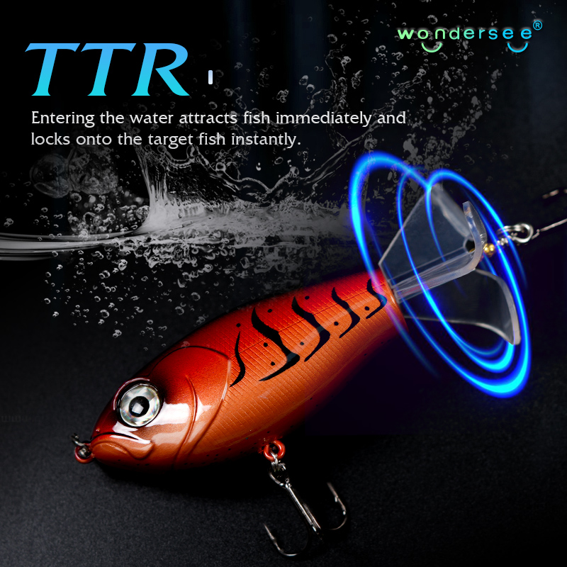 Fishing Lure Blade Bait - Wondersee 3-Blade Topwater Fishing Lure Floating