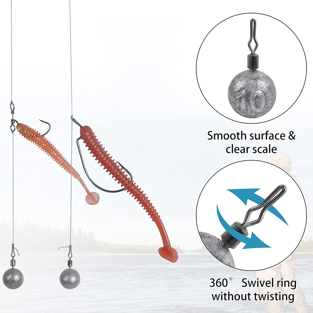 10Pcs Fishing Weight Lead 2.5G - огляд і ціна Fishing Lure Popper