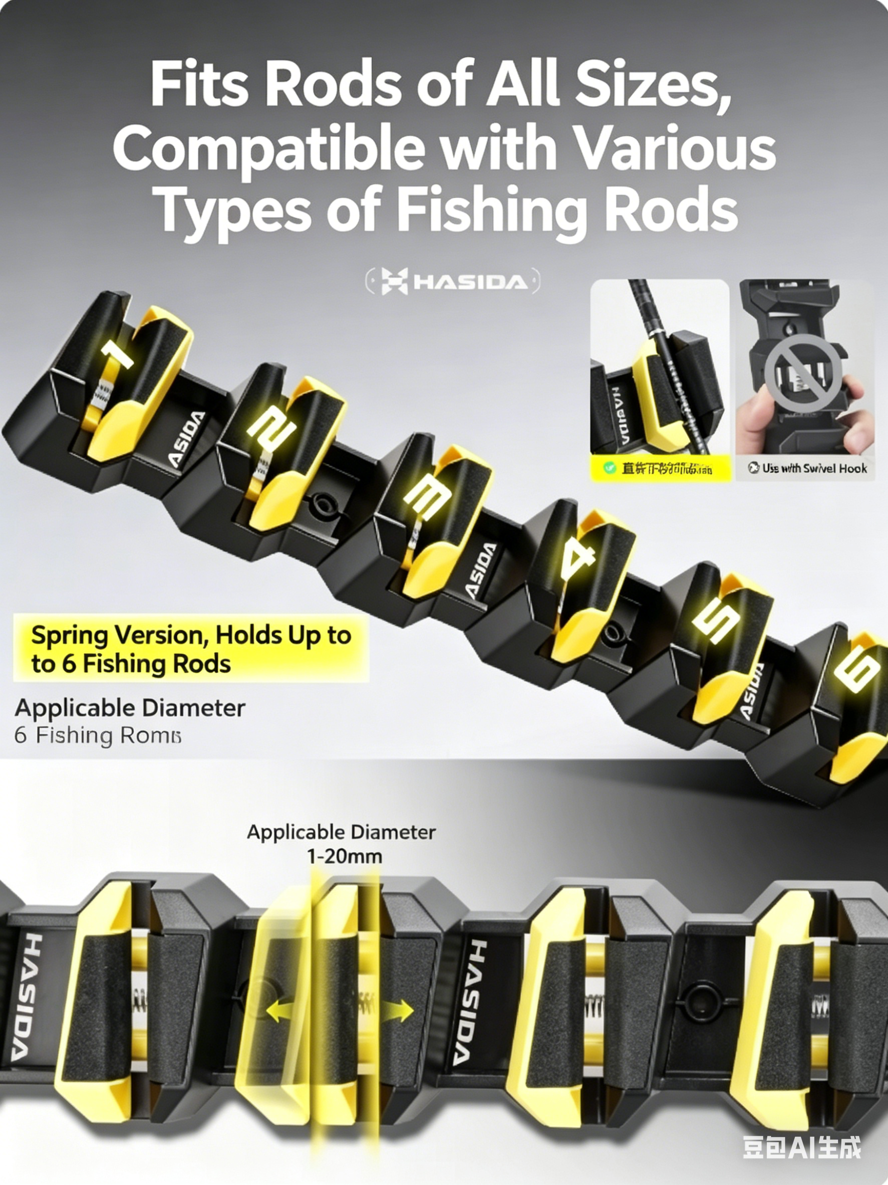 HISTAR Soft Rubber Wall-Mounte - огляд і ціна Fishing Lure Accessories