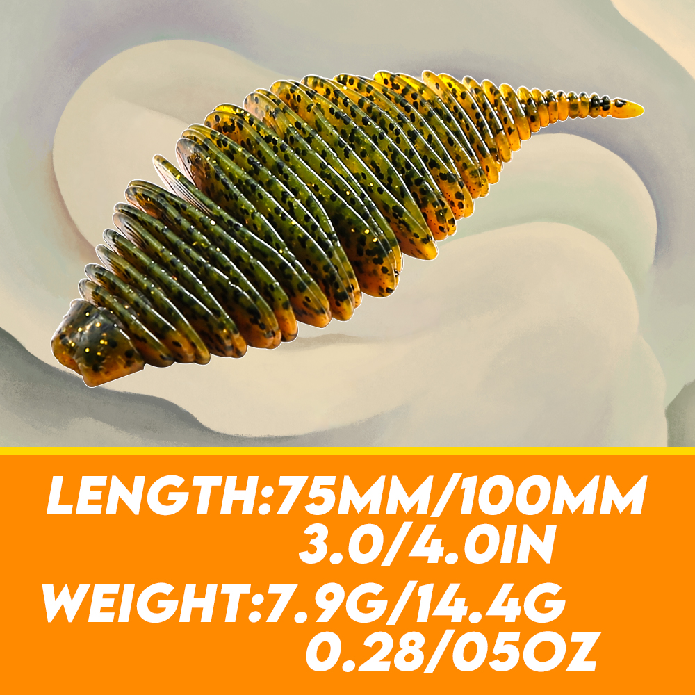 B&U BELLOWS GILL 75/105 Fishin - огляд і ціна Fishing Lure Soft Plastic