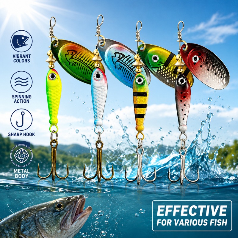 Fishing Spinner Lure Metal Rot - огляд і ціна Fishing Lure Blade Bait