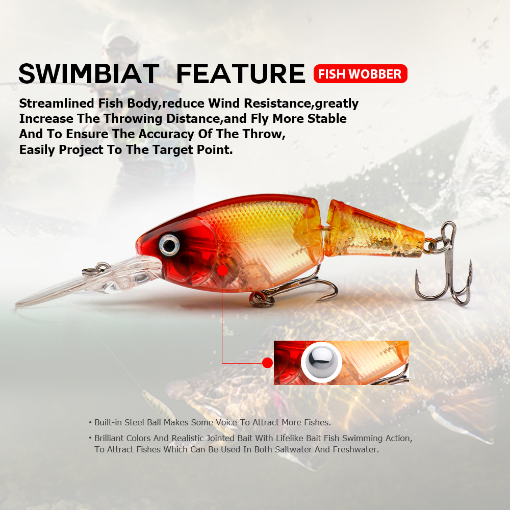 Agoie Deep Diving Crankbaits J - огляд і ціна Fishing Lure Popper