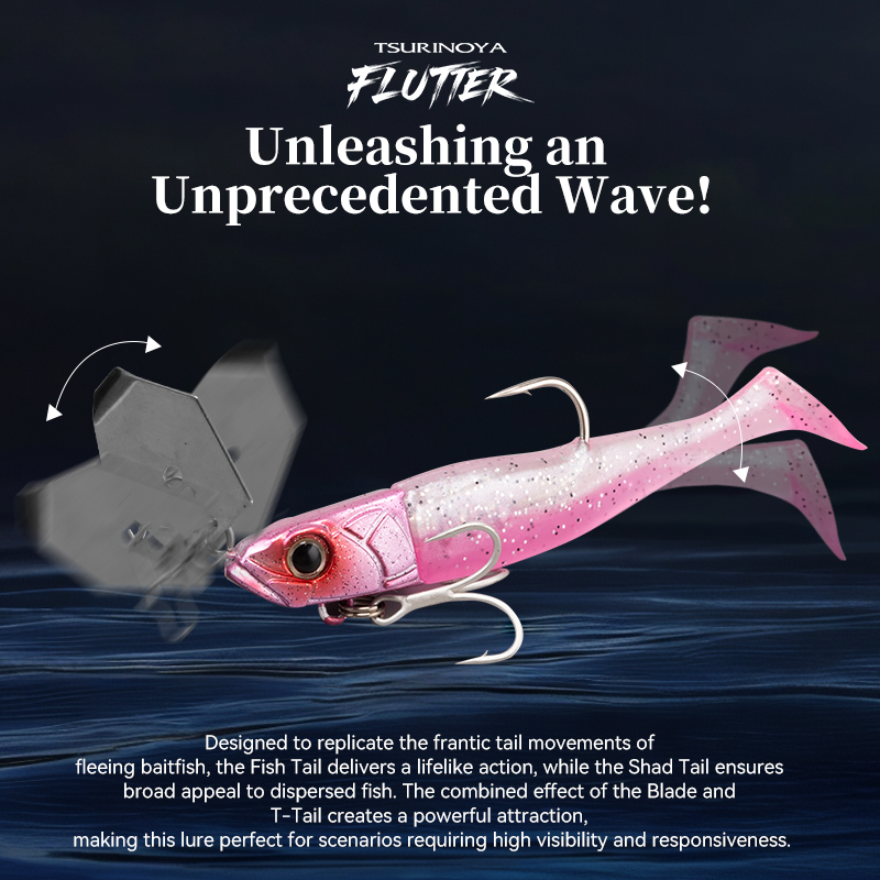 TSURINOYA FLUTTER 110mm 32g Lo - огляд і ціна Fishing Lure Blade Bait