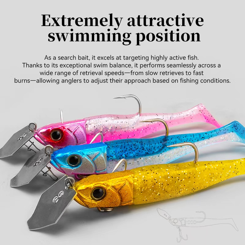 TSURINOYA FLUTTER 110mm 32g Lo - огляд і ціна Fishing Lure Blade Bait
