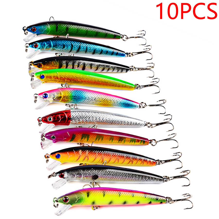 10PCS Jerkbait Minnow Swimbait - огляд і ціна Fishing Lure Jerkbait