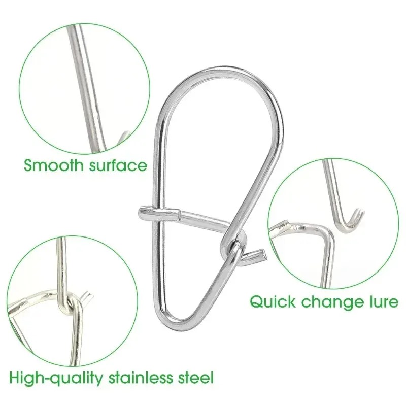 100/200PCS Stainless Steel Fis - огляд і ціна Fishing Lure Accessories