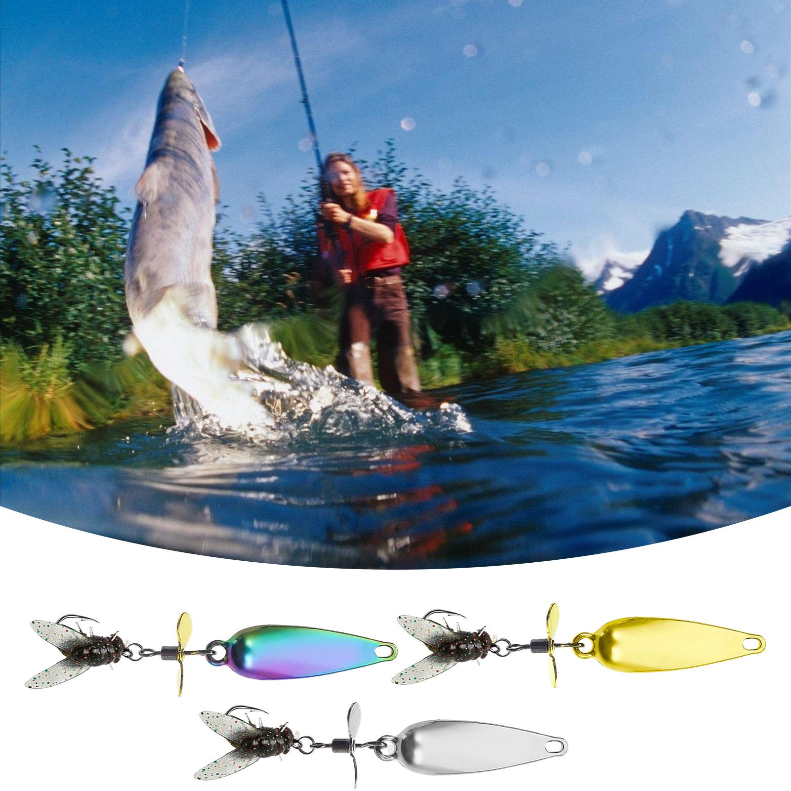3 Pack Metal Spinner Baits 3D  - огляд і ціна Fishing Lure Blade Bait