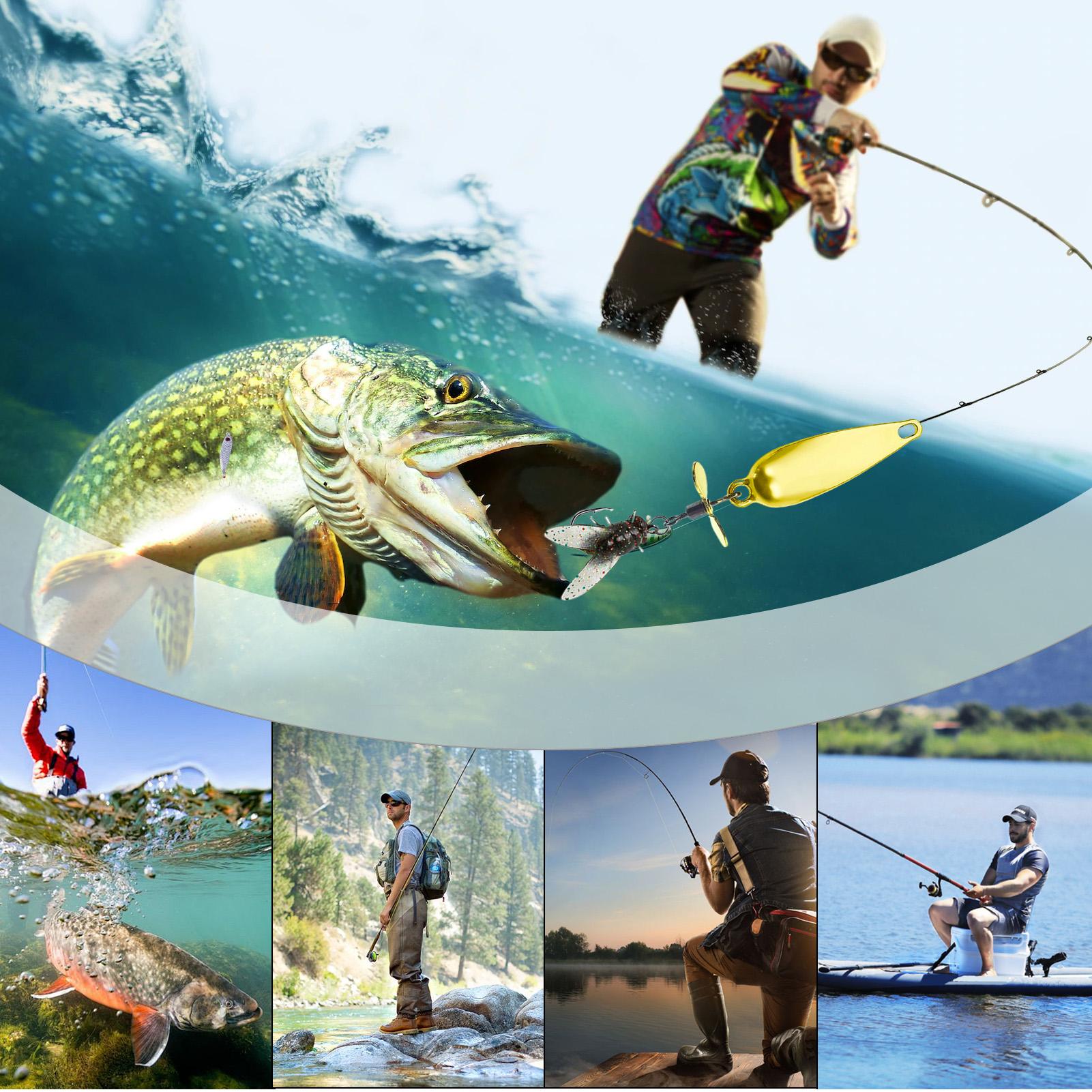 3 Pack Metal Spinner Baits 3D  - огляд і ціна Fishing Lure Blade Bait