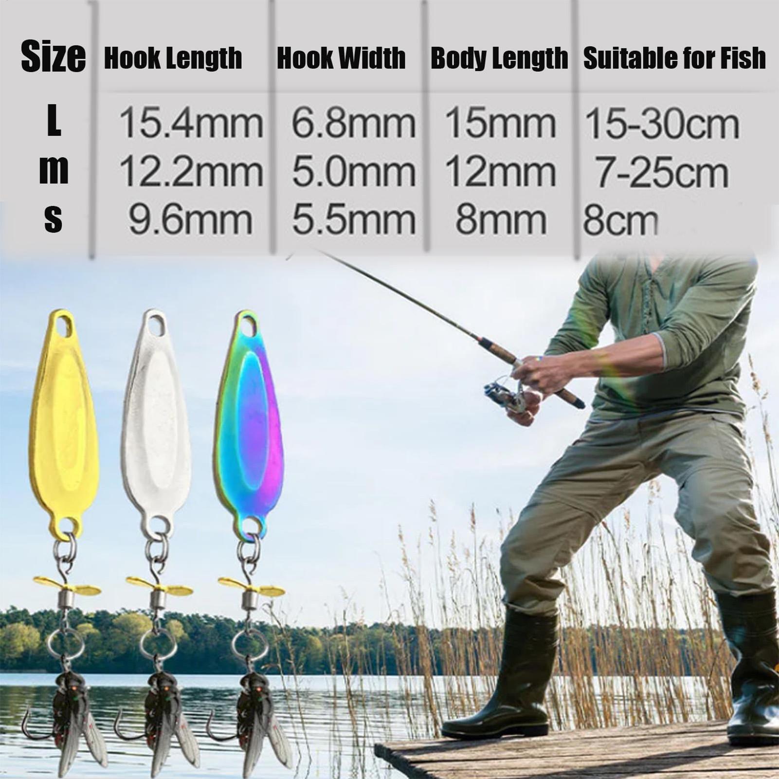 3 Pack Metal Spinner Baits 3D  - огляд і ціна Fishing Lure Blade Bait