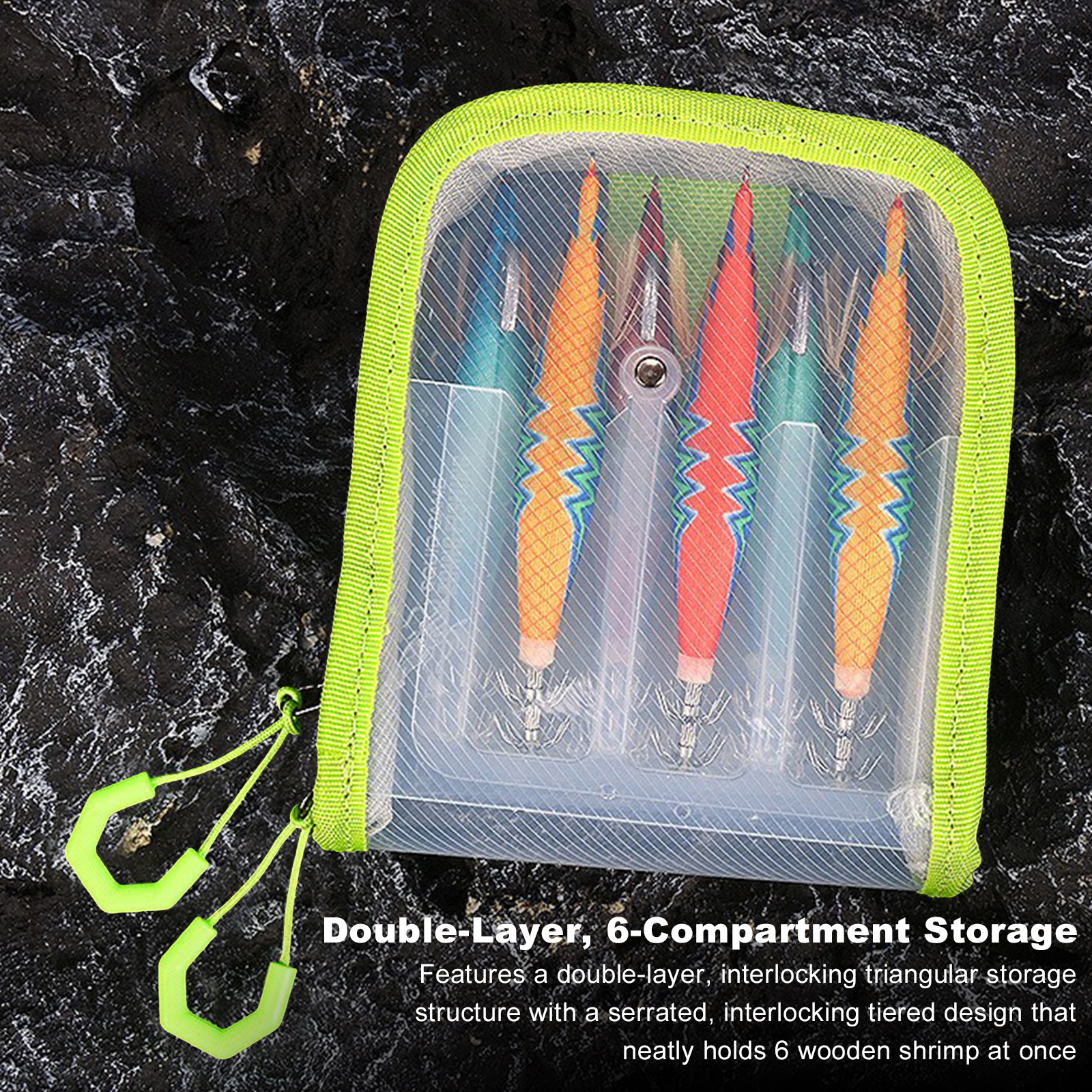 6 Grid Fishing Lure Storage Ba - огляд і ціна Fishing Lure Jig