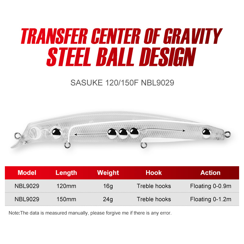 NOEBY Sasuke Minnow Fishing Lu - огляд і ціна Fishing Lure Swimbait