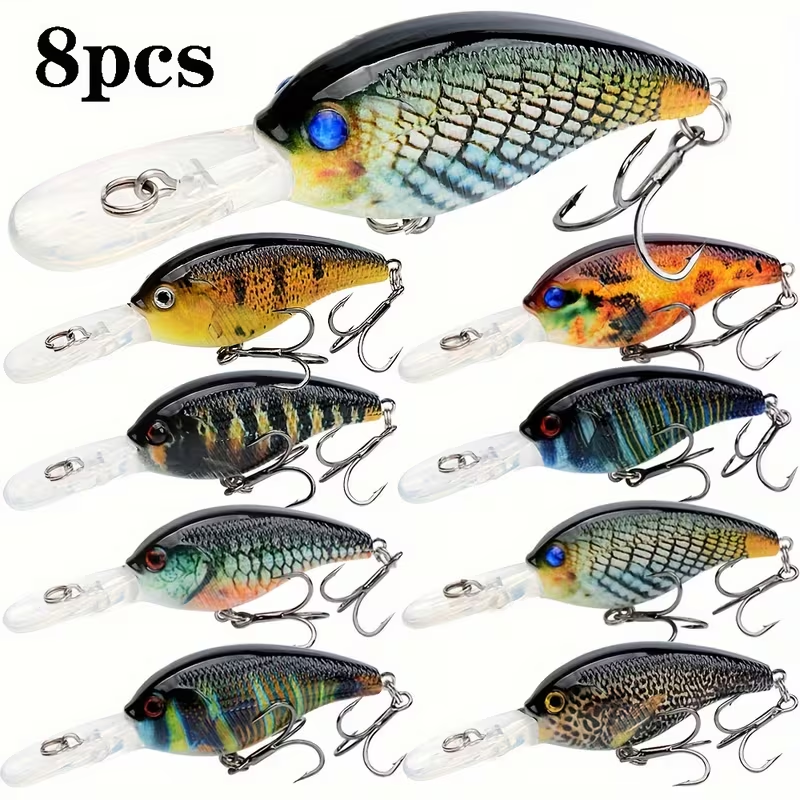 8pcs Jerkbait Minnow ABS Hard  - огляд і ціна Fishing Lure Jerkbait