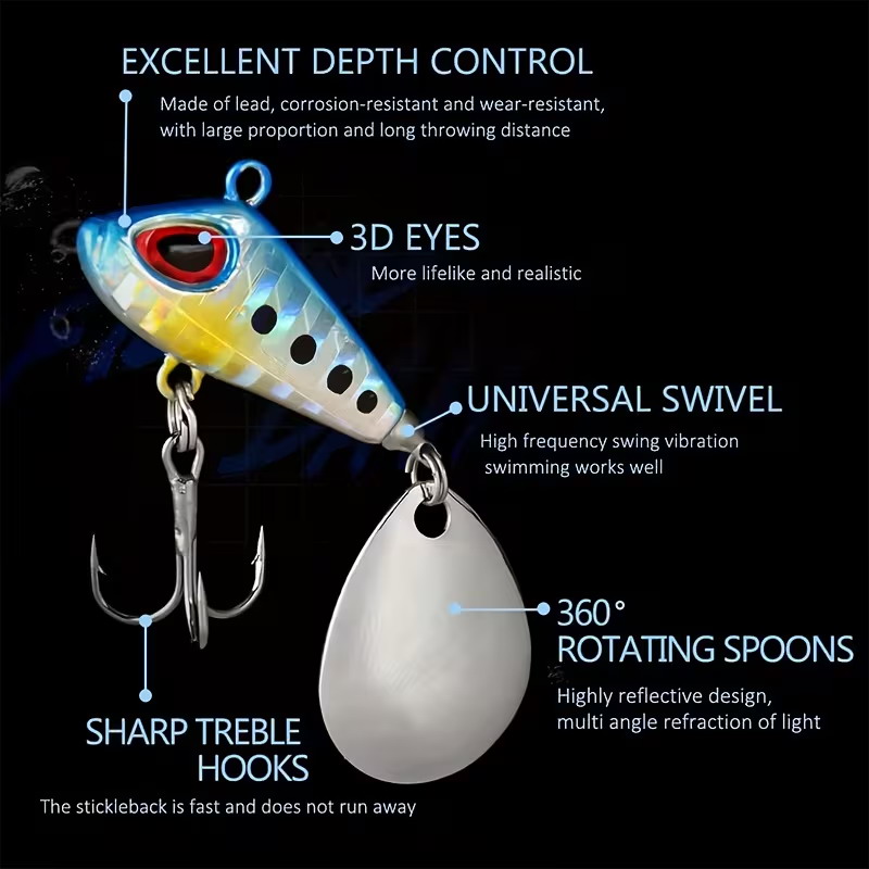 5/6pcs Mini VIB With Spoon Fis - огляд і ціна Fishing Lure Crankbait