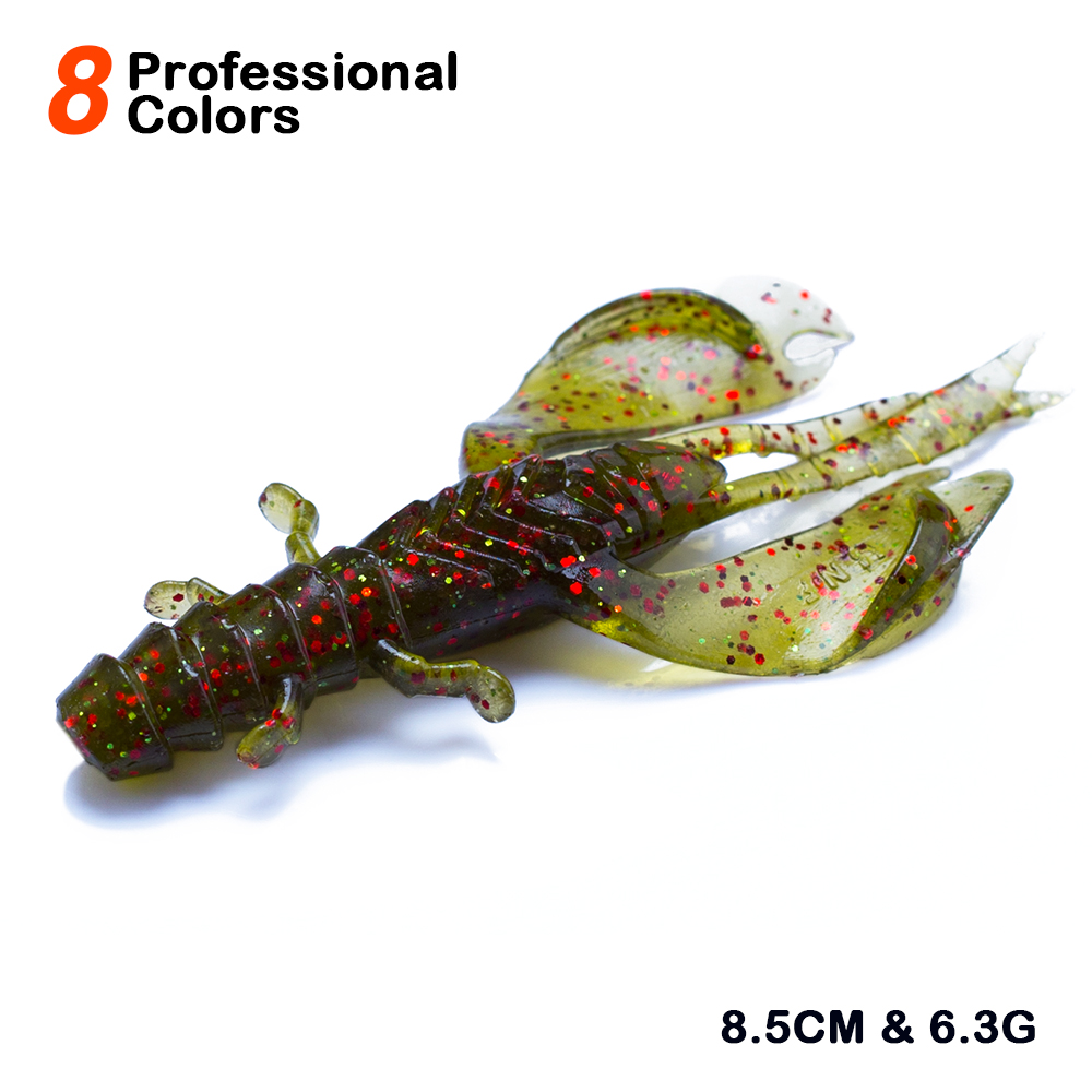 4/8pcs 80mm/6.5g Soft Silicon  - огляд і ціна Fishing Lure Soft Plastic