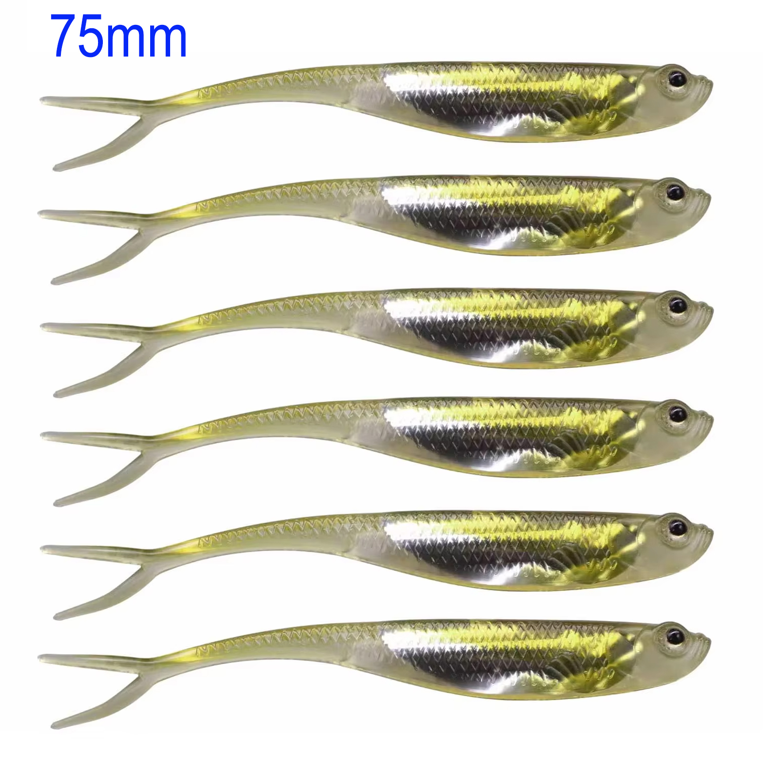 12pcs Soft Bait 75mm 1.8g Jerk - огляд і ціна Fishing Lure Jerkbait