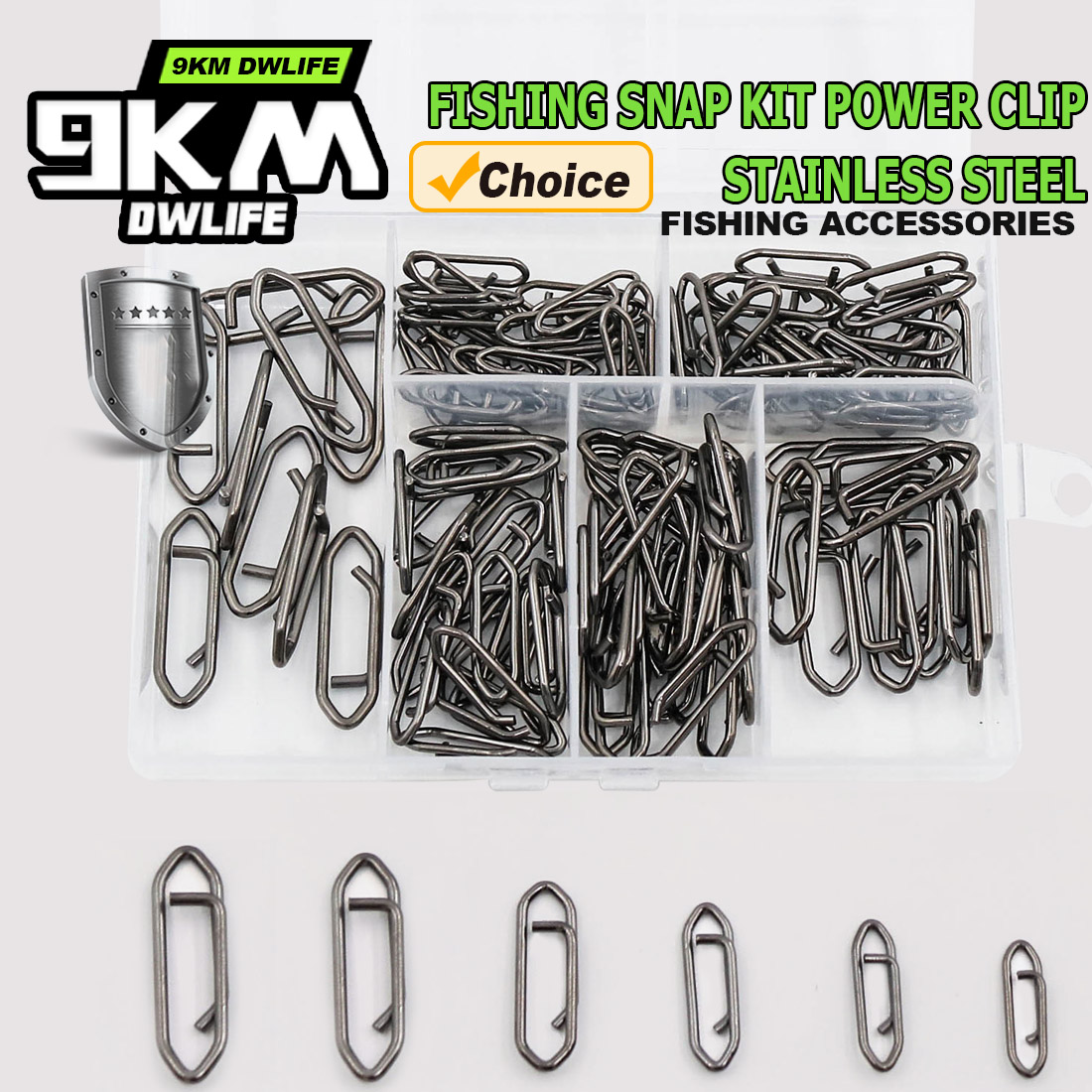 9KM Fishing Snap Kit 110pcs Po - огляд і ціна Fishing Lure Kit