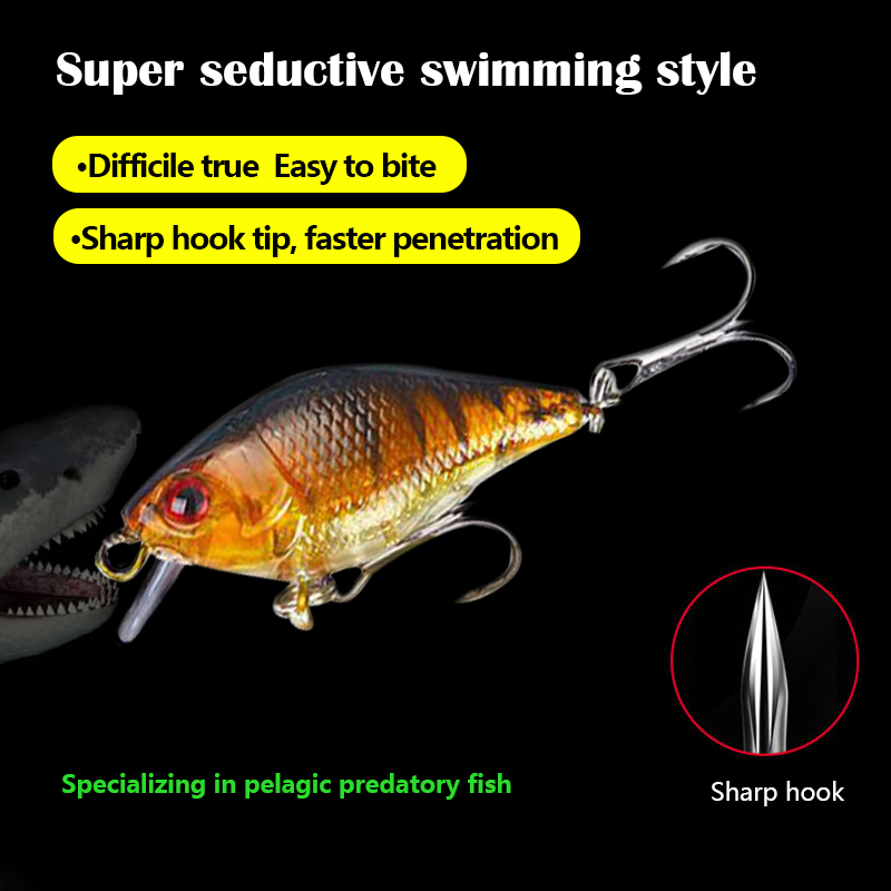 3D Eyes 7.5cm 10.2g Hard VIB L - огляд і ціна Fishing Lure Crankbait