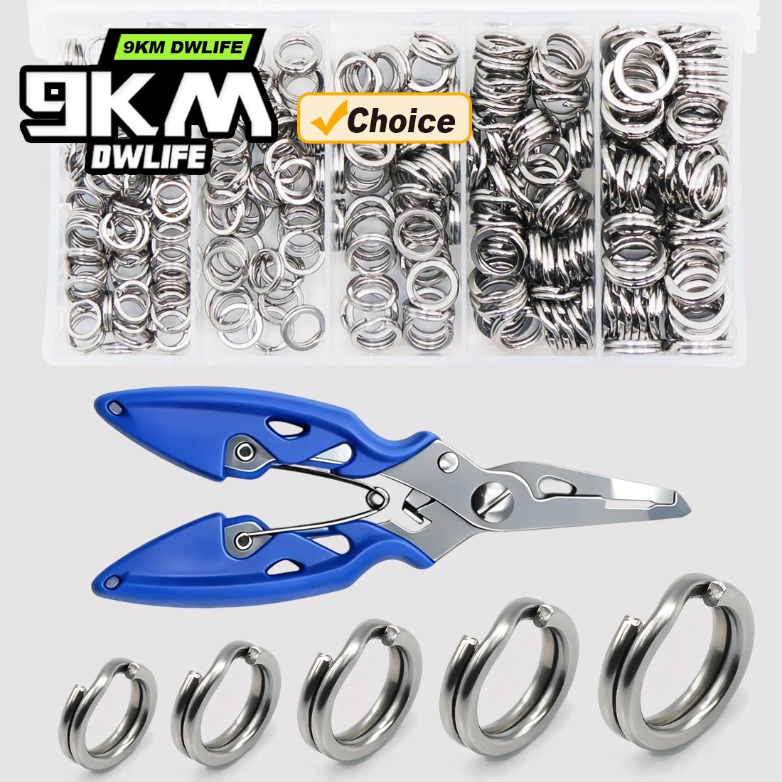 9KM Fishing Split Rings with P - огляд і ціна Fishing Lure Making Kit