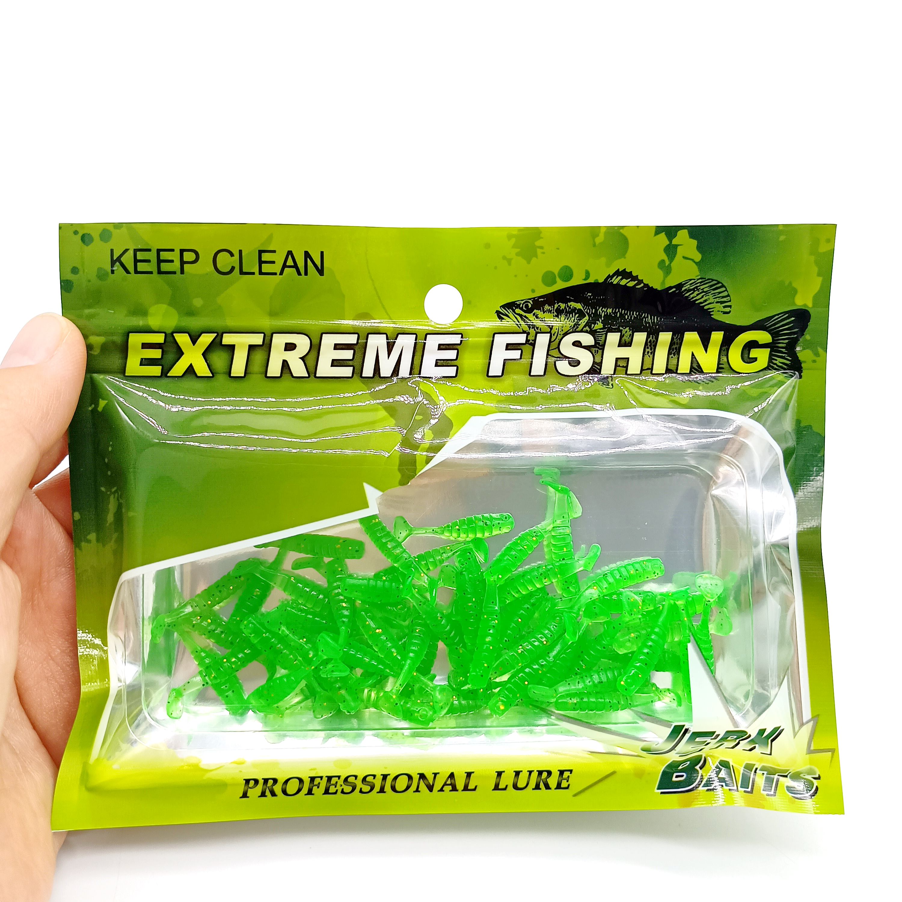 DUODUOYU 50PCS Mini T-tail Sof - огляд і ціна Fishing Lure Soft Plastic