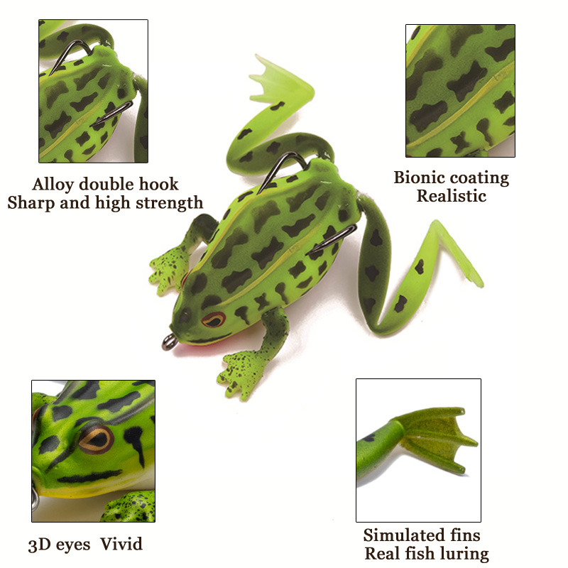 FT Frog Type Topwater Lure Sil - огляд і ціна Fishing Lure Soft Plastic