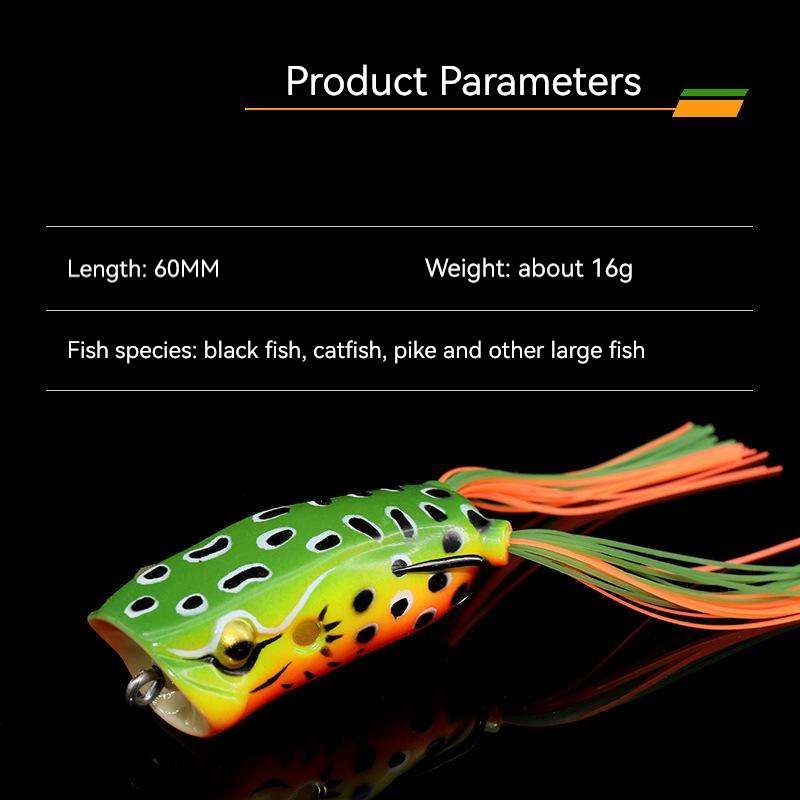 Big Mouth Topwater Frog Lures  - огляд і ціна Fishing Lure Soft Plastic