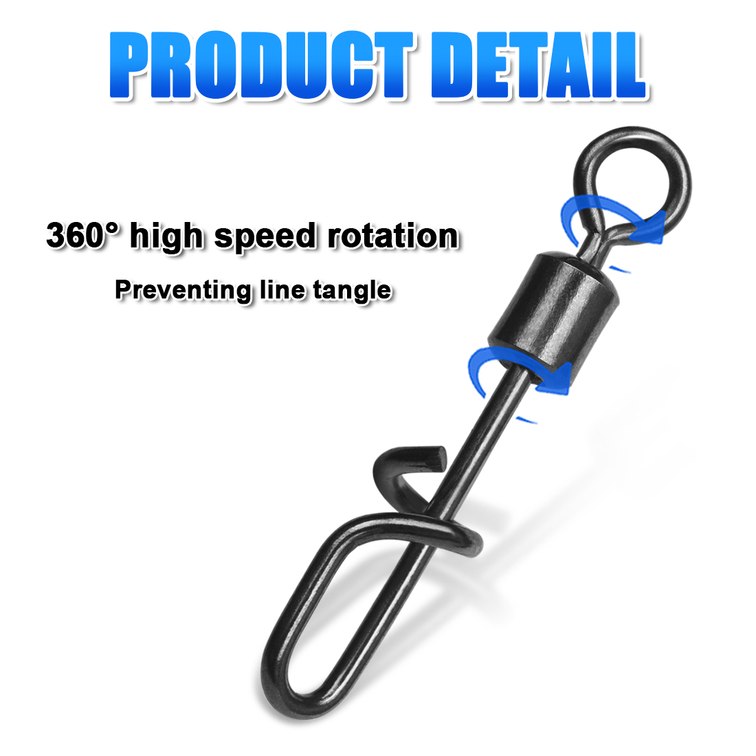 FishTrip Fishing Swivel Snap T - огляд і ціна Fishing Lure Accessories